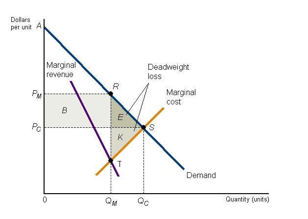 Monopoly Graph Deadweight Loss